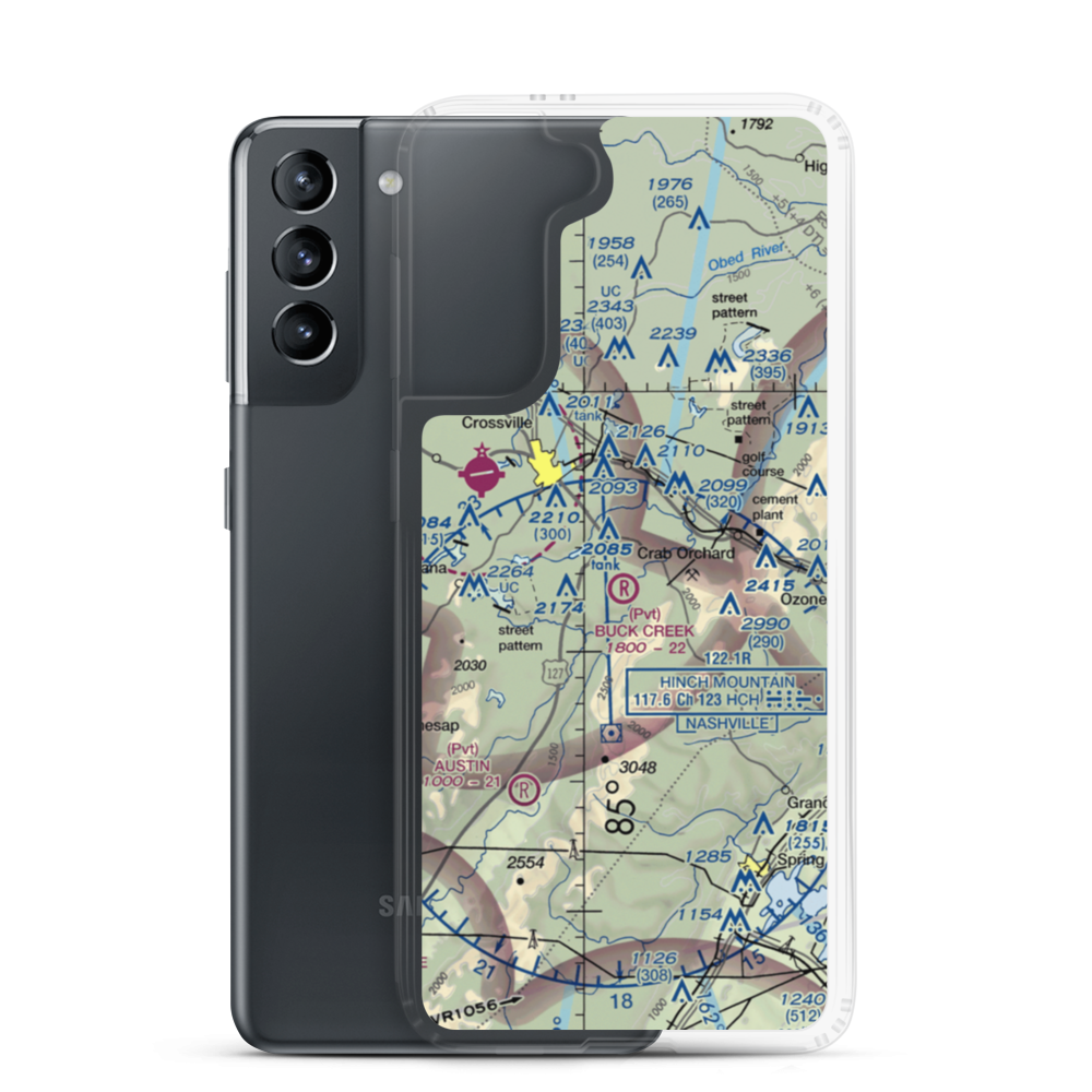 Buck Creek Ranch Airport (4TN2) VFR Sectional Samsung Case Samsung Galaxy S21 model shown