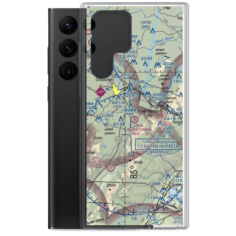 Buck Creek Ranch Airport (4TN2) VFR Sectional Samsung Case Samsung Galaxy S22 Ultra model shown