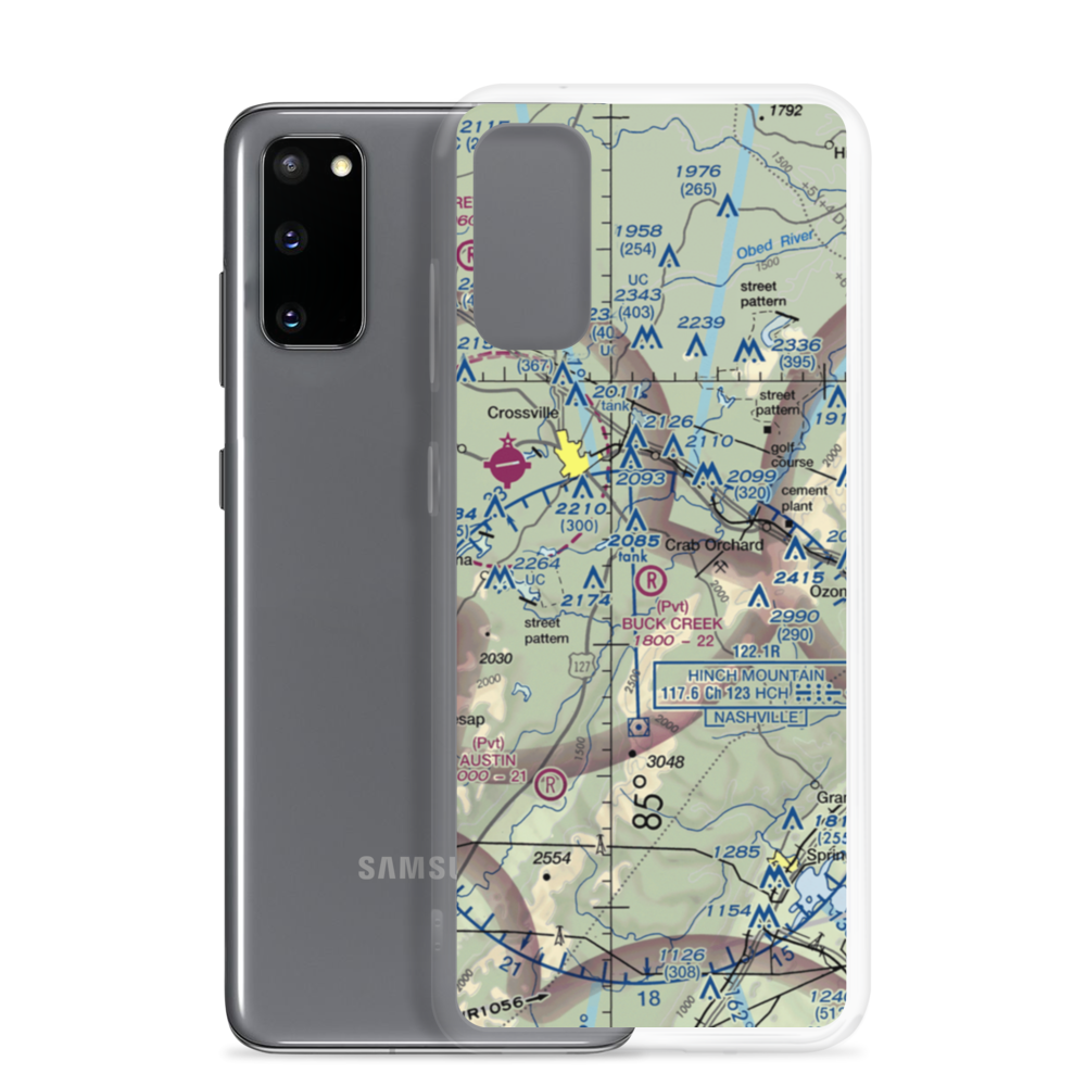Buck Creek Ranch Airport (4TN2) VFR Sectional Samsung Case Samsung Galaxy S20 model shown