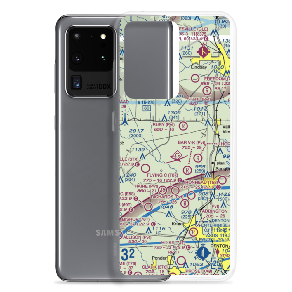 Bucker Field (TE39) VFR Sectional Samsung Case Samsung Galaxy S20 Ultra model shown