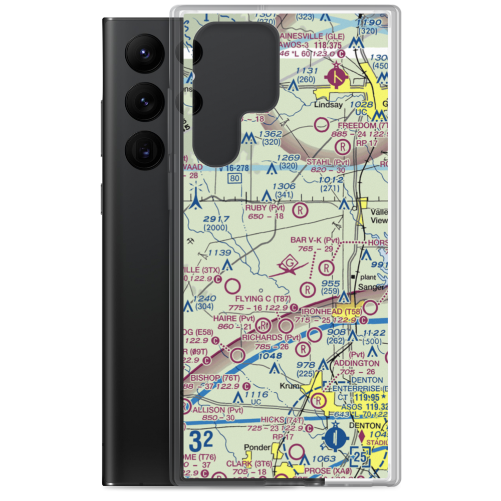 Bucker Field (TE39) VFR Sectional Samsung Case Samsung Galaxy S22 Ultra model shown