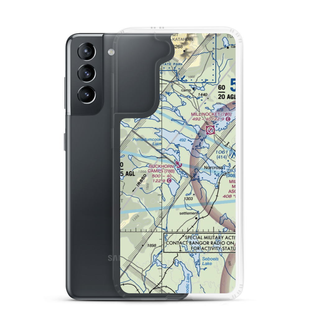 Buckhorn Camps Seaplane Base (78B) VFR Sectional Samsung Case Samsung Galaxy S21 model shown