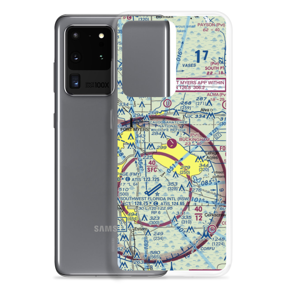 Buckingham Field (FL59) VFR Sectional Samsung Case Samsung Galaxy S20 Ultra model shown