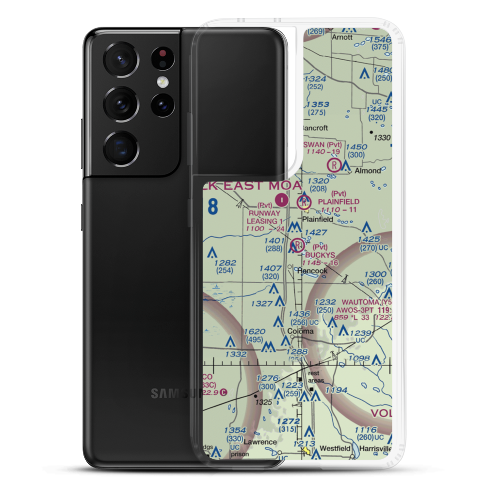 Bucky's Airpark (WN09) VFR Sectional Samsung Case Samsung Galaxy S21 Ultra model shown