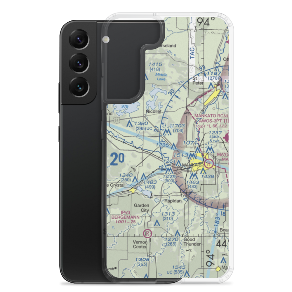 Budde Airport (5MN1) VFR Sectional Samsung Case Samsung Galaxy S22 Plus model shown