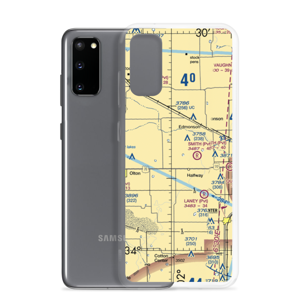 Buddy Harmel Airport (0TA1) VFR Sectional Samsung Case Samsung Galaxy S20 model shown