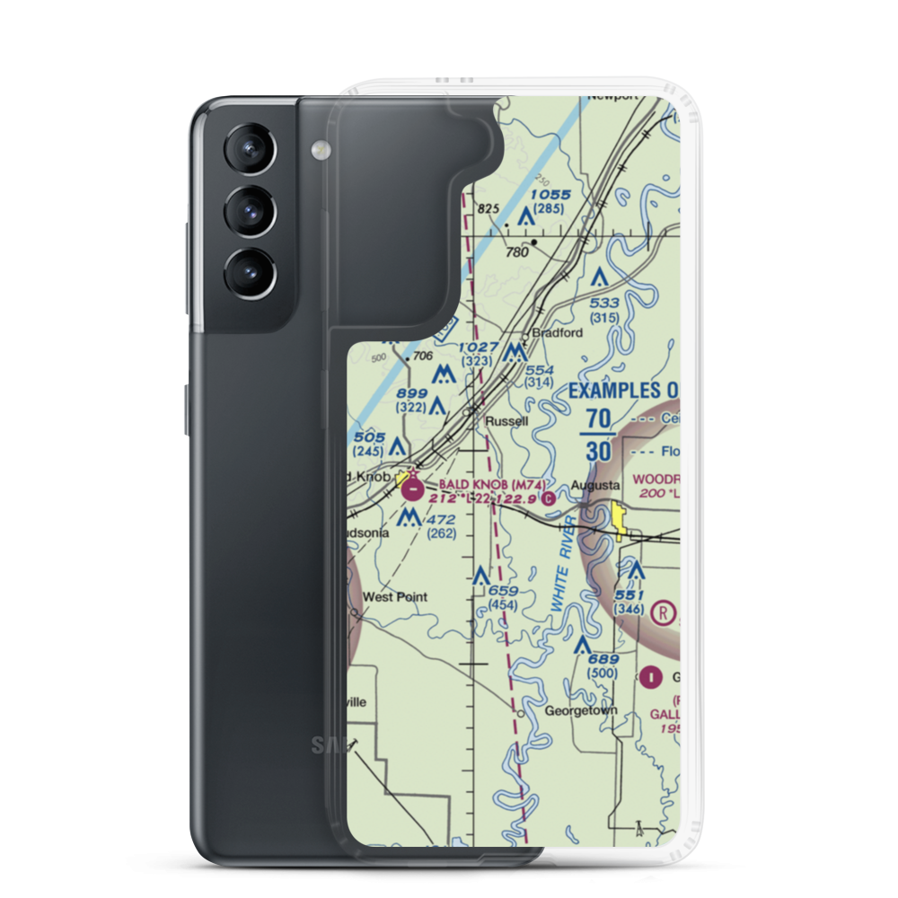Buds Field (BUDS) VFR Sectional Samsung Case Samsung Galaxy S21 model shown