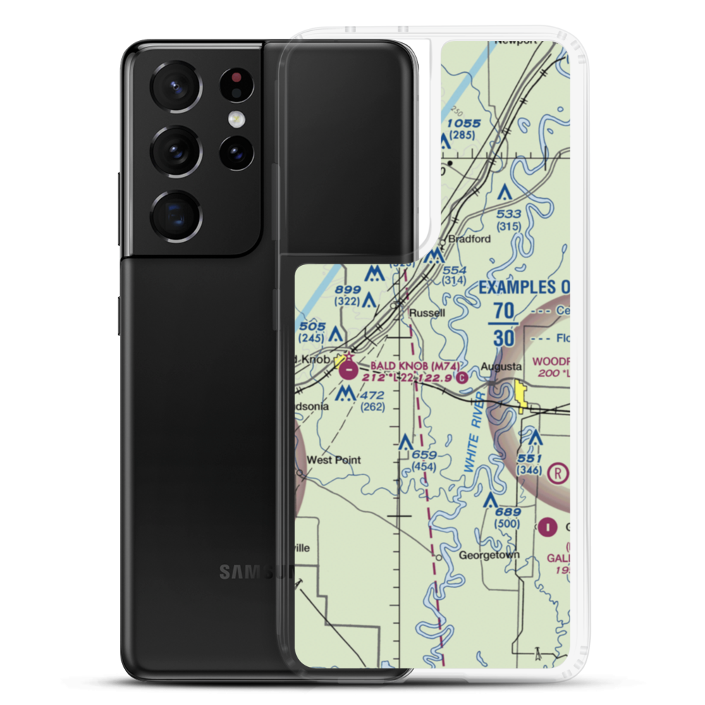 Buds Field (BUDS) VFR Sectional Samsung Case Samsung Galaxy S21 Ultra model shown