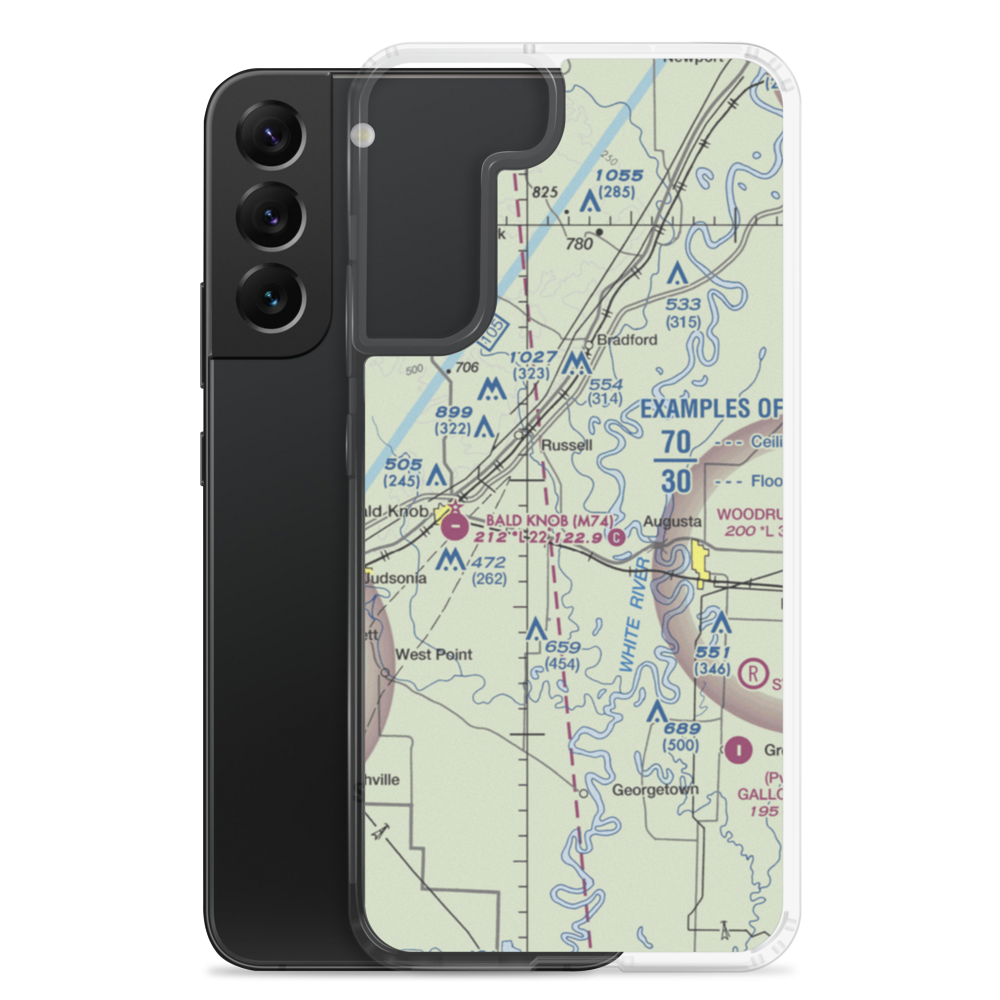 Buds Field (BUDS) VFR Sectional Samsung Case Samsung Galaxy S22 Plus model shown