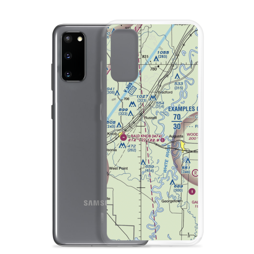 Buds Field (BUDS) VFR Sectional Samsung Case Samsung Galaxy S20 model shown