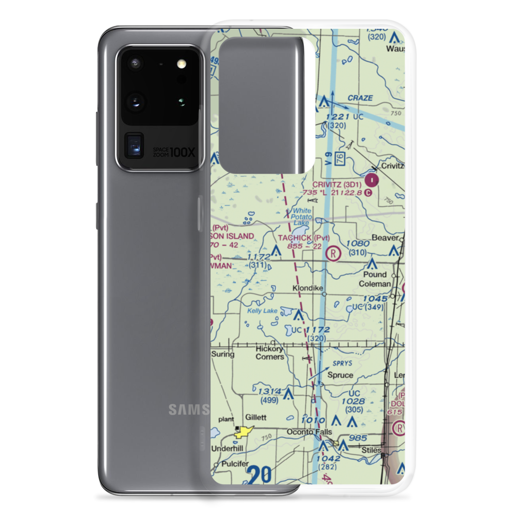 Buds Landing Airport (10WI) VFR Sectional Samsung Case Samsung Galaxy S20 Ultra model shown