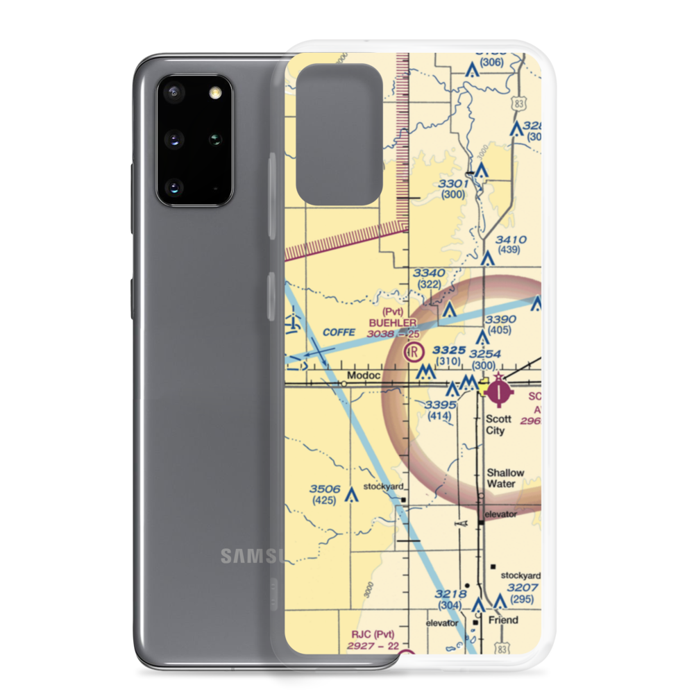 Buehler Airport (1KS8) VFR Sectional Samsung Case Samsung Galaxy S20 Plus model shown