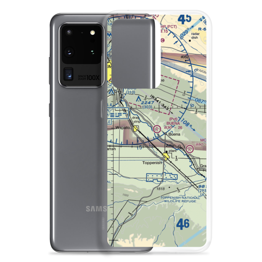 Buena Airport (WA97) VFR Sectional Samsung Case Samsung Galaxy S20 Ultra model shown