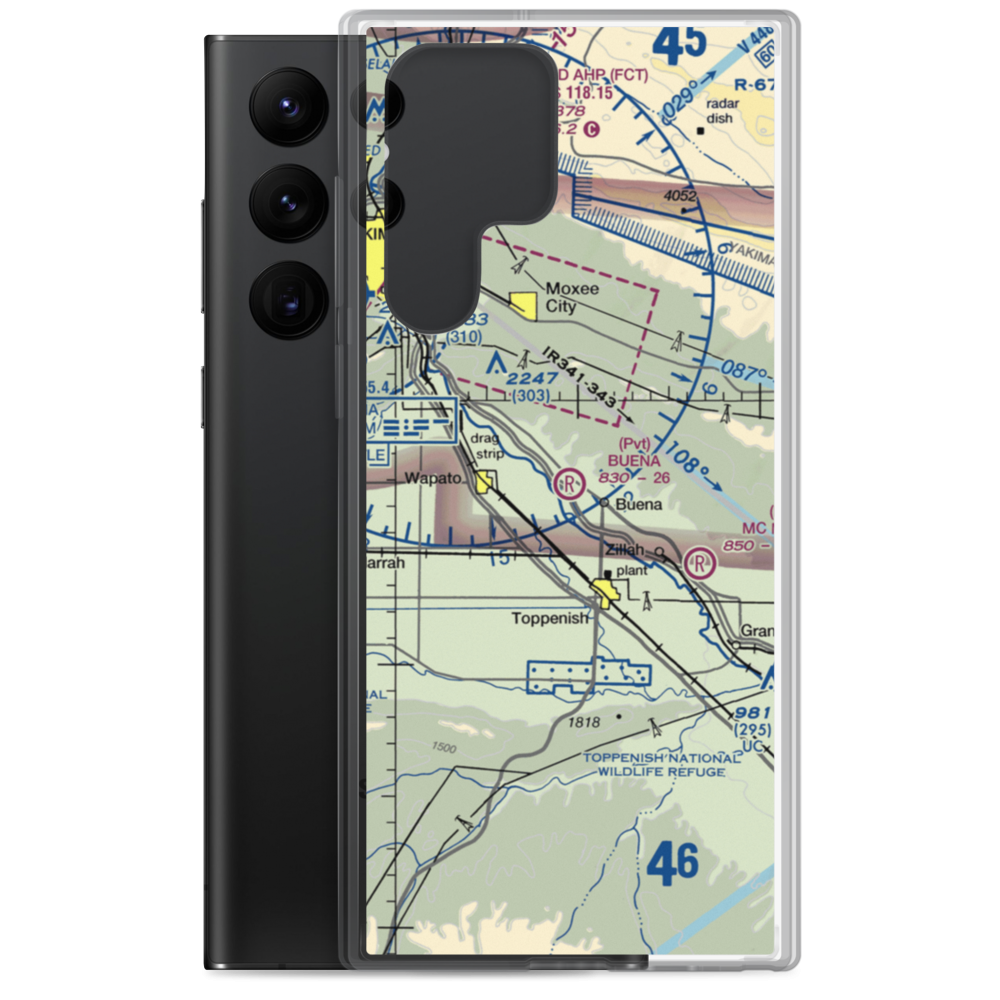 Buena Airport (WA97) VFR Sectional Samsung Case Samsung Galaxy S22 Ultra model shown