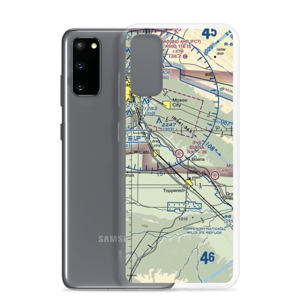 Buena Airport (WA97) VFR Sectional Samsung Case Samsung Galaxy S20 model shown