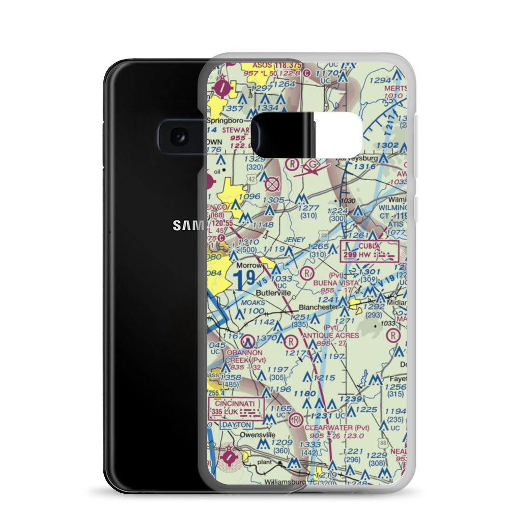 Buena Vista Farm Airport (OA12) VFR Sectional Samsung Case Samsung Galaxy S10e model shown