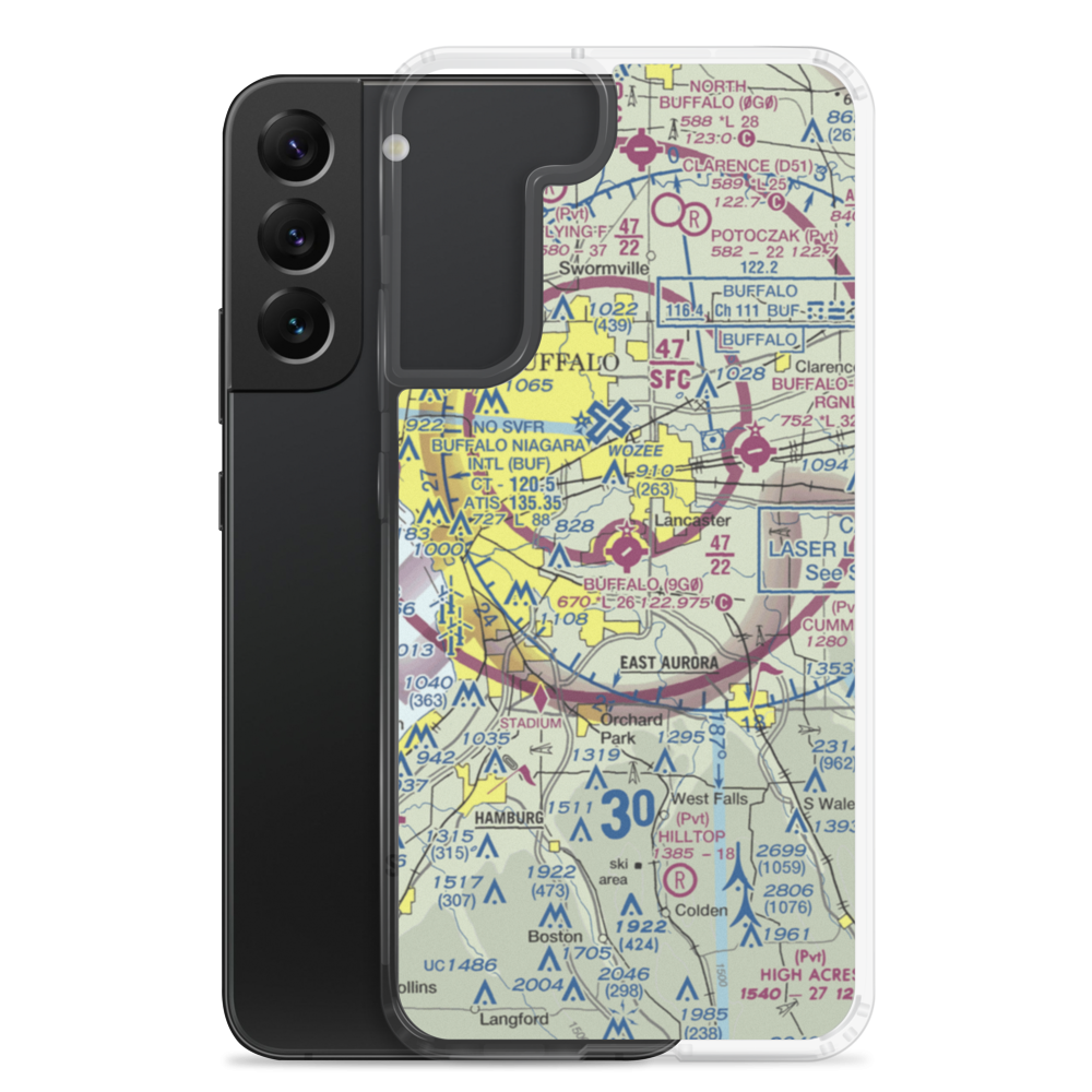 Buffalo Airfield (9G0) VFR Sectional Samsung Case Samsung Galaxy S22 Plus model shown