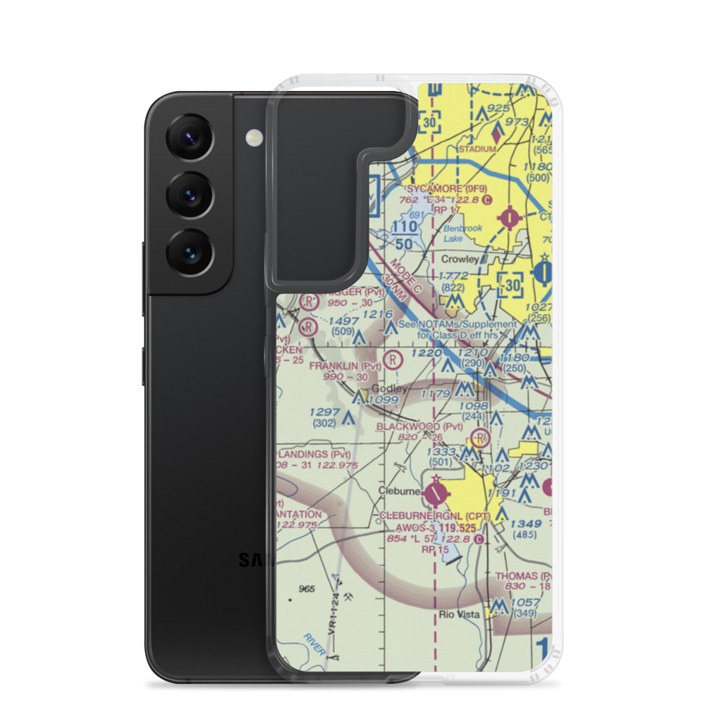 Buffalo Chips Airpark (TE45) VFR Sectional Samsung Case Samsung Galaxy S22 model shown