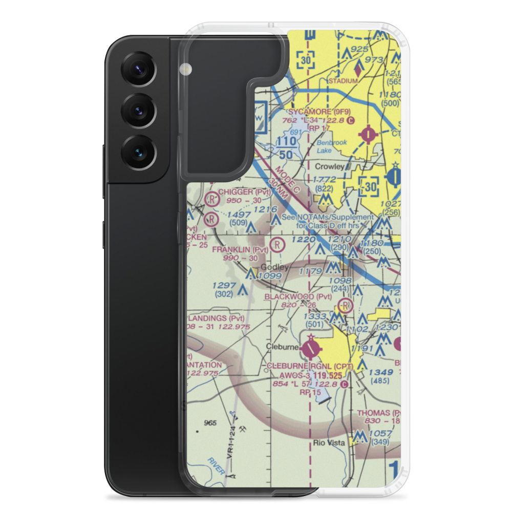 Buffalo Chips Airpark (TE45) VFR Sectional Samsung Case Samsung Galaxy S22 Plus model shown