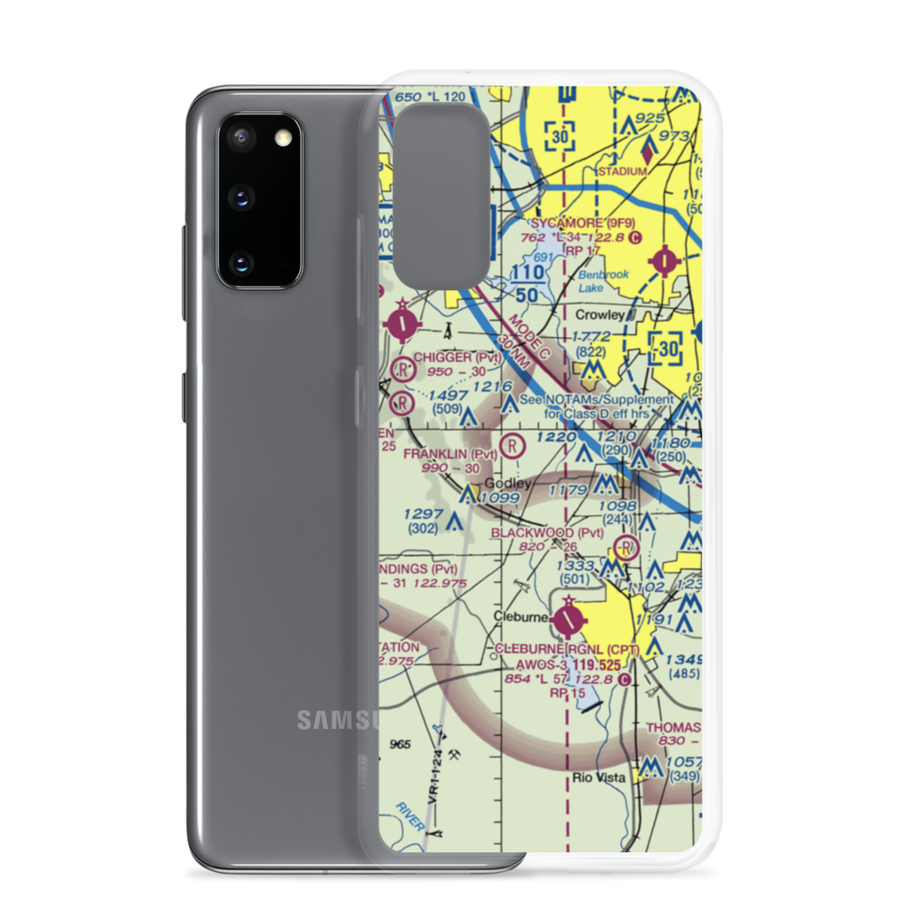 Buffalo Chips Airpark (TE45) VFR Sectional Samsung Case Samsung Galaxy S20 model shown