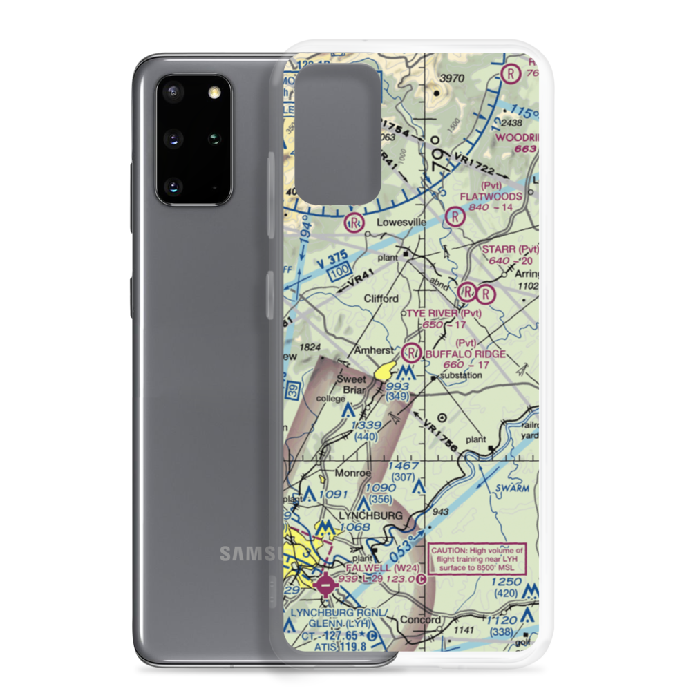 Buffalo Ridge Airport (8VG4) VFR Sectional Samsung Case Samsung Galaxy S20 Plus model shown