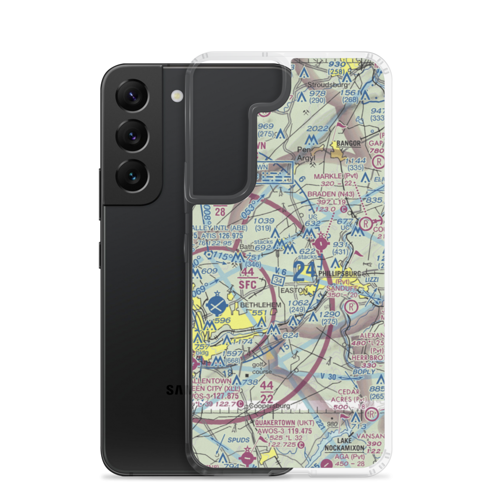 Bugs Airport (PA68) VFR Sectional Samsung Case Samsung Galaxy S22 model shown