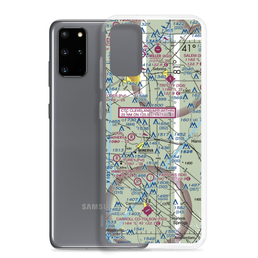 Bulick Field (OH13) VFR Sectional Samsung Case Samsung Galaxy S20 Plus model shown