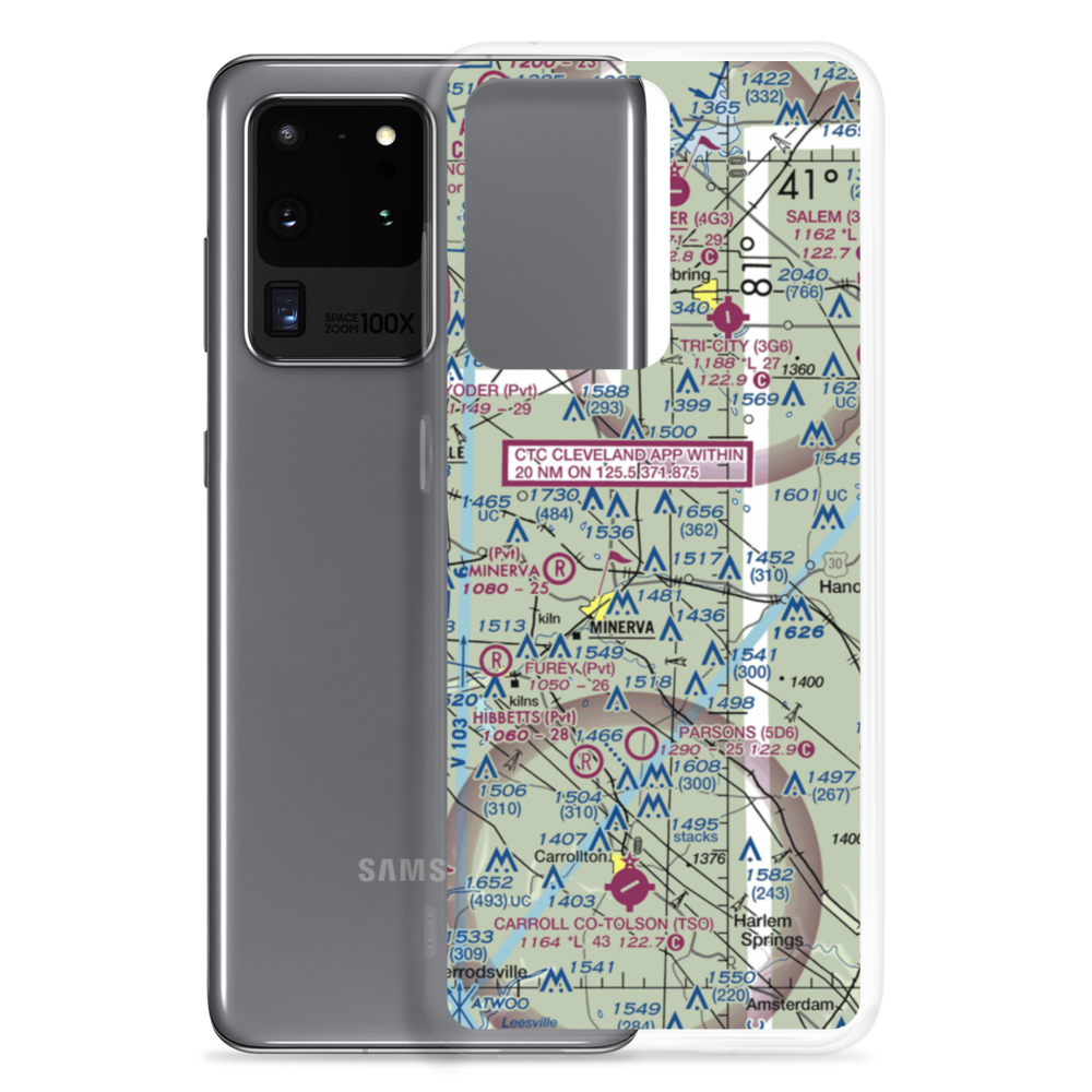 Bulick Field (OH13) VFR Sectional Samsung Case Samsung Galaxy S20 Ultra model shown