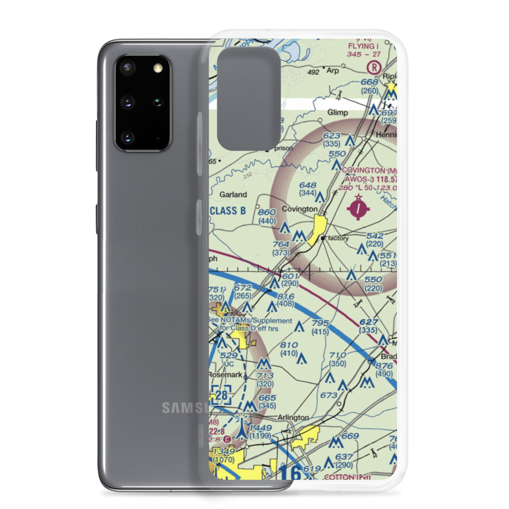 Bull Run Airport (8TN9) VFR Sectional Samsung Case Samsung Galaxy S20 Plus model shown