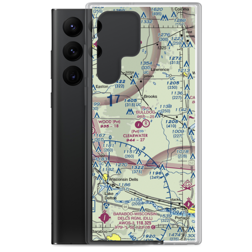 Bulldog Ranch Airport (2WI9) VFR Sectional Samsung Case Samsung Galaxy S22 Ultra model shown