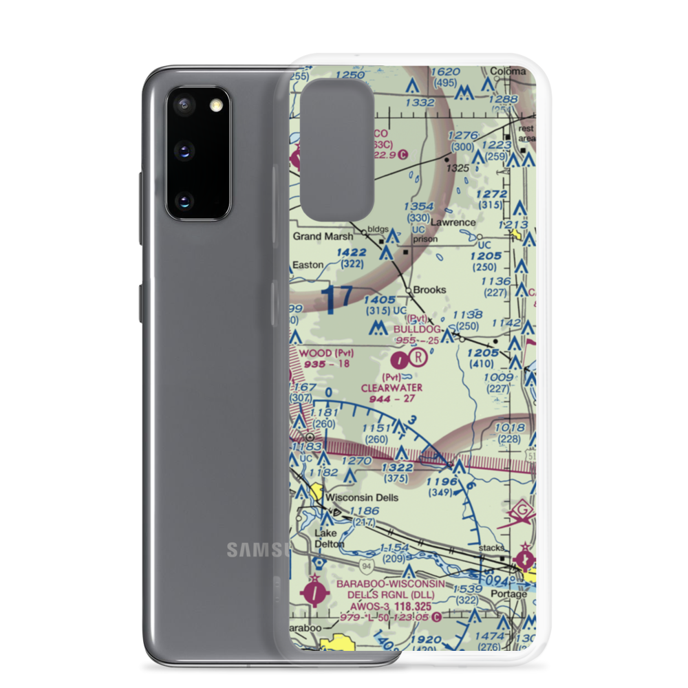 Bulldog Ranch Airport (2WI9) VFR Sectional Samsung Case Samsung Galaxy S20 model shown