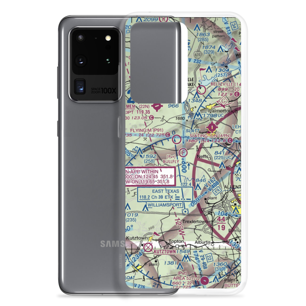 Bullfly Ultralightport (PN48) VFR Sectional Samsung Case Samsung Galaxy S20 Ultra model shown