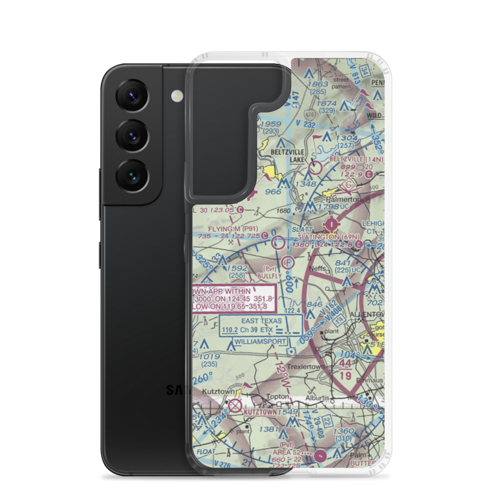 Bullfly Ultralightport (PN48) VFR Sectional Samsung Case Samsung Galaxy S22 model shown