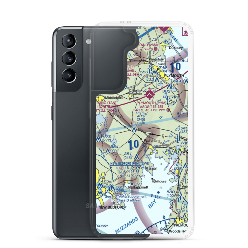 Bulljump Airport (11MA) VFR Sectional Samsung Case Samsung Galaxy S21 model shown