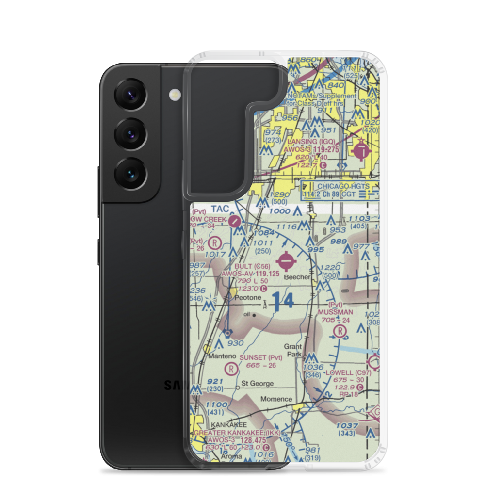Bult Field (C56) VFR Sectional Samsung Case Samsung Galaxy S22 model shown