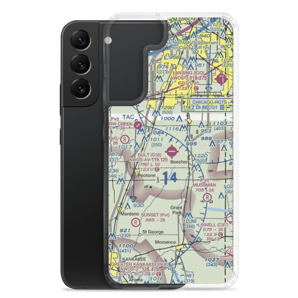 Bult Field (C56) VFR Sectional Samsung Case Samsung Galaxy S22 Plus model shown