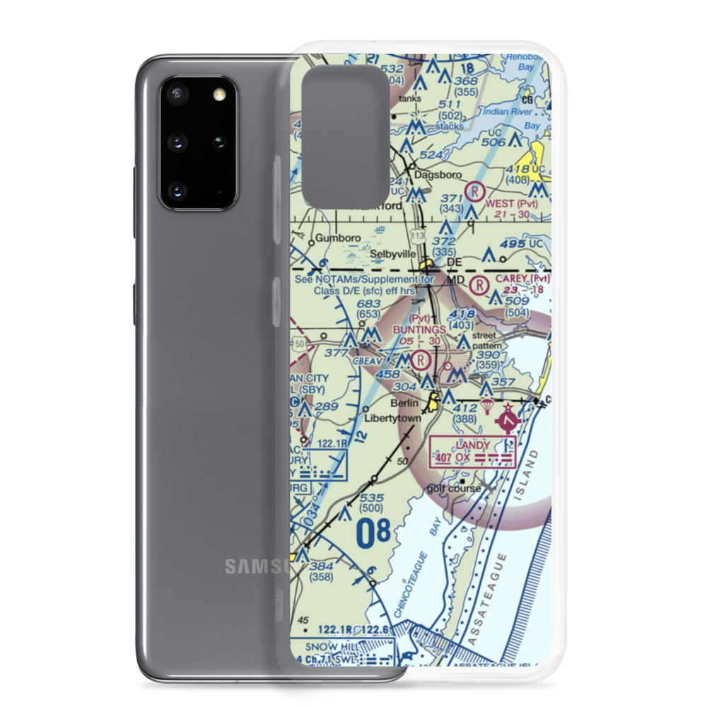 Bunting's Field (4MD1) VFR Sectional Samsung Case Samsung Galaxy S20 Plus model shown