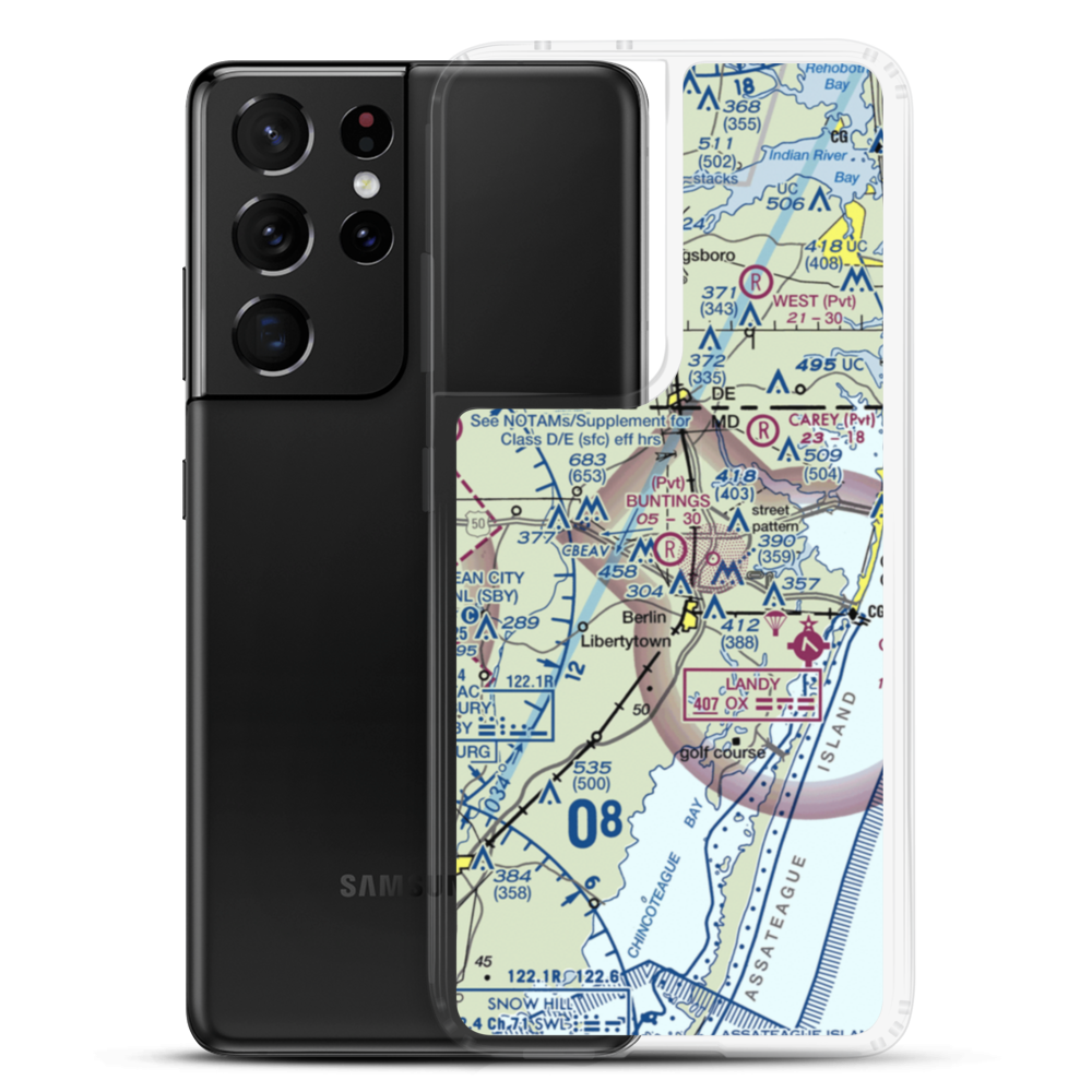 Bunting's Field (4MD1) VFR Sectional Samsung Case Samsung Galaxy S21 Ultra model shown