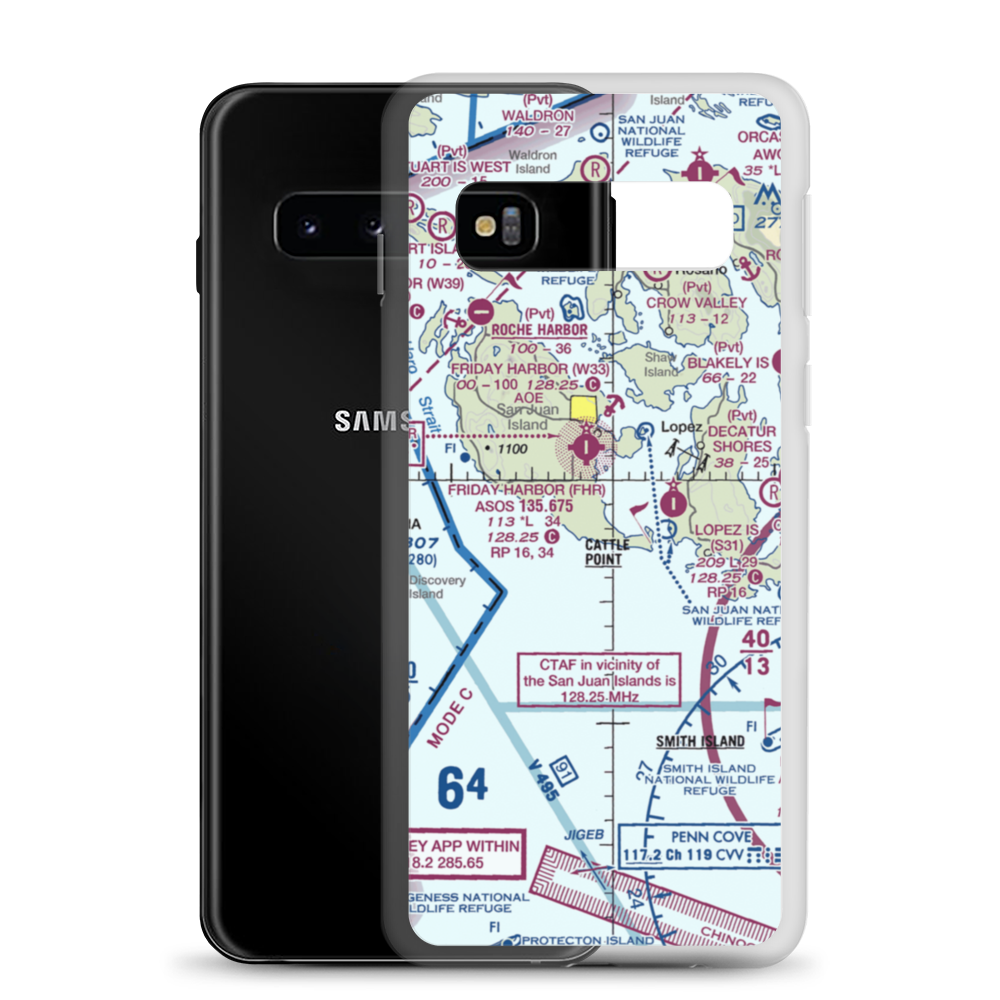 Burden Field-(Rabbit Run) Airport (61WA) VFR Sectional Samsung Case Samsung Galaxy S10 model shown