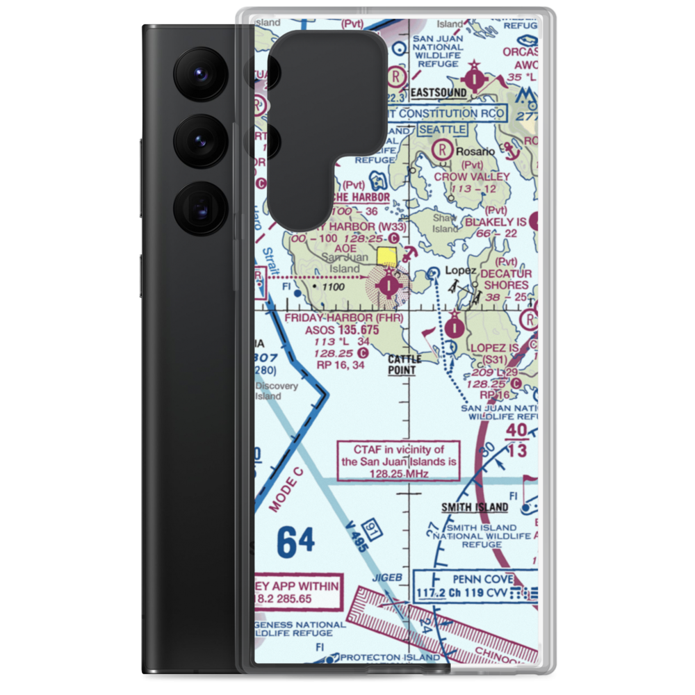 Burden Field-(Rabbit Run) Airport (61WA) VFR Sectional Samsung Case Samsung Galaxy S22 Ultra model shown