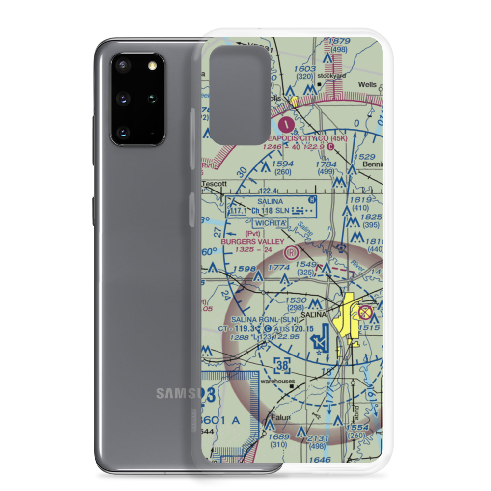Burger's Valley Airport (58KS) VFR Sectional Samsung Case Samsung Galaxy S20 Plus model shown