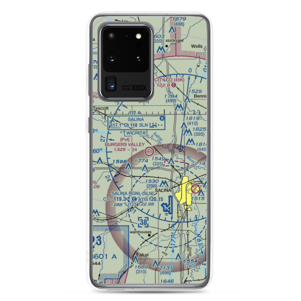 Burger's Valley Airport (58KS) VFR Sectional Samsung Case Samsung Galaxy S20 Ultra model shown