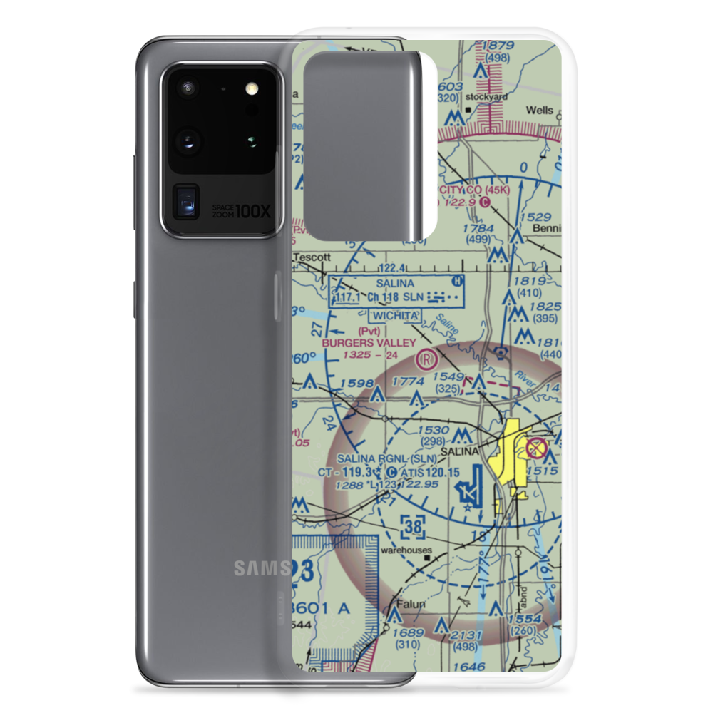 Burger's Valley Airport (58KS) VFR Sectional Samsung Case Samsung Galaxy S20 Ultra model shown