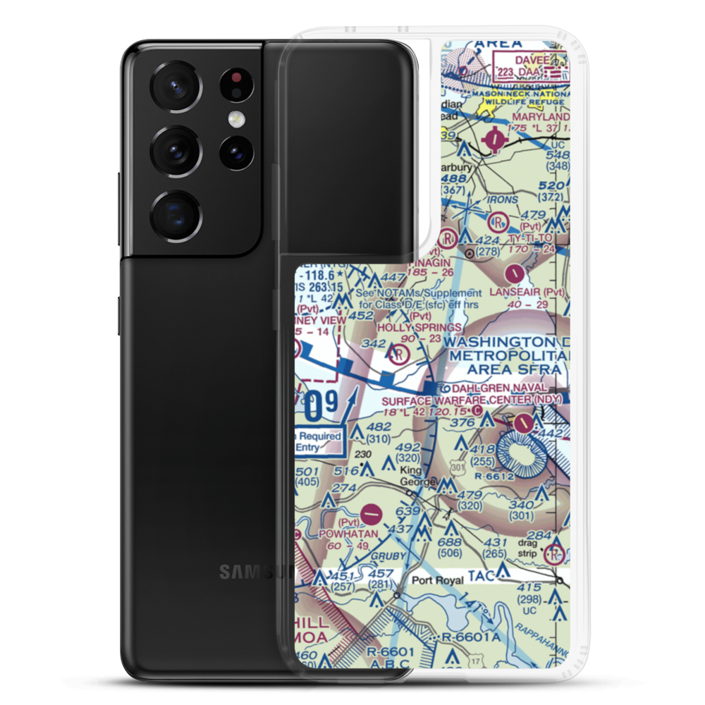 Burgess Field (8MD6) VFR Sectional Samsung Case Samsung Galaxy S21 Ultra model shown