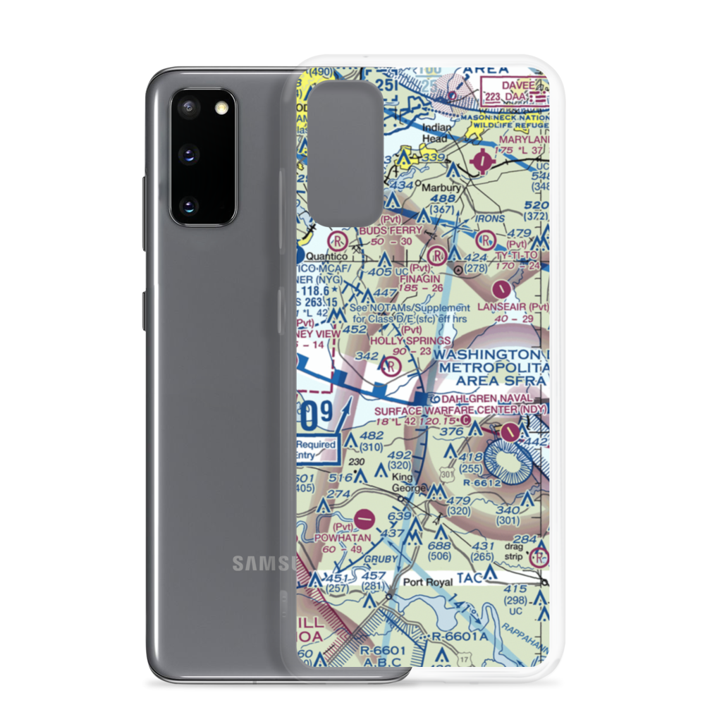 Burgess Field (8MD6) VFR Sectional Samsung Case Samsung Galaxy S20 model shown