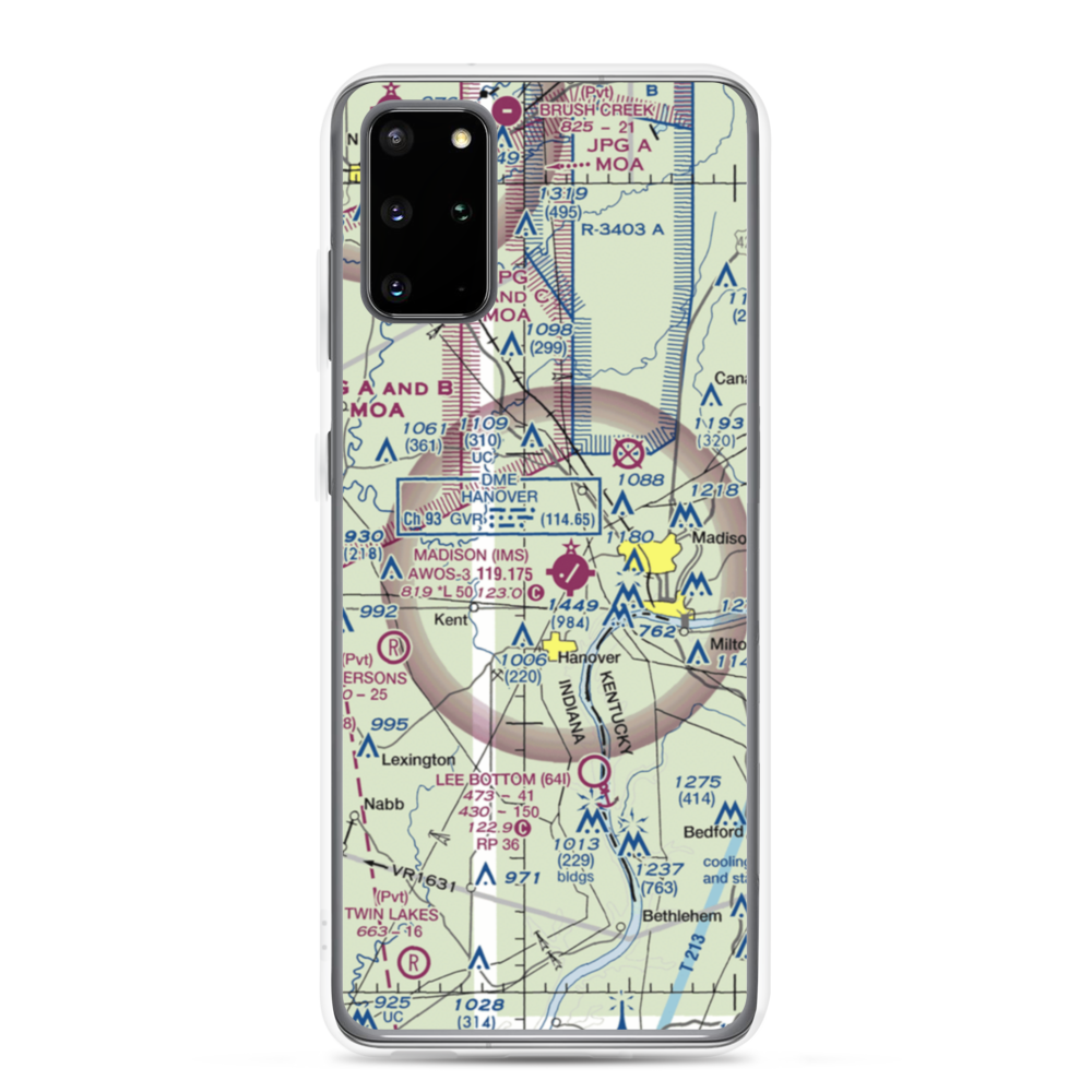 Burke's Airport (II53) VFR Sectional Samsung Case Samsung Galaxy S20 Plus model shown