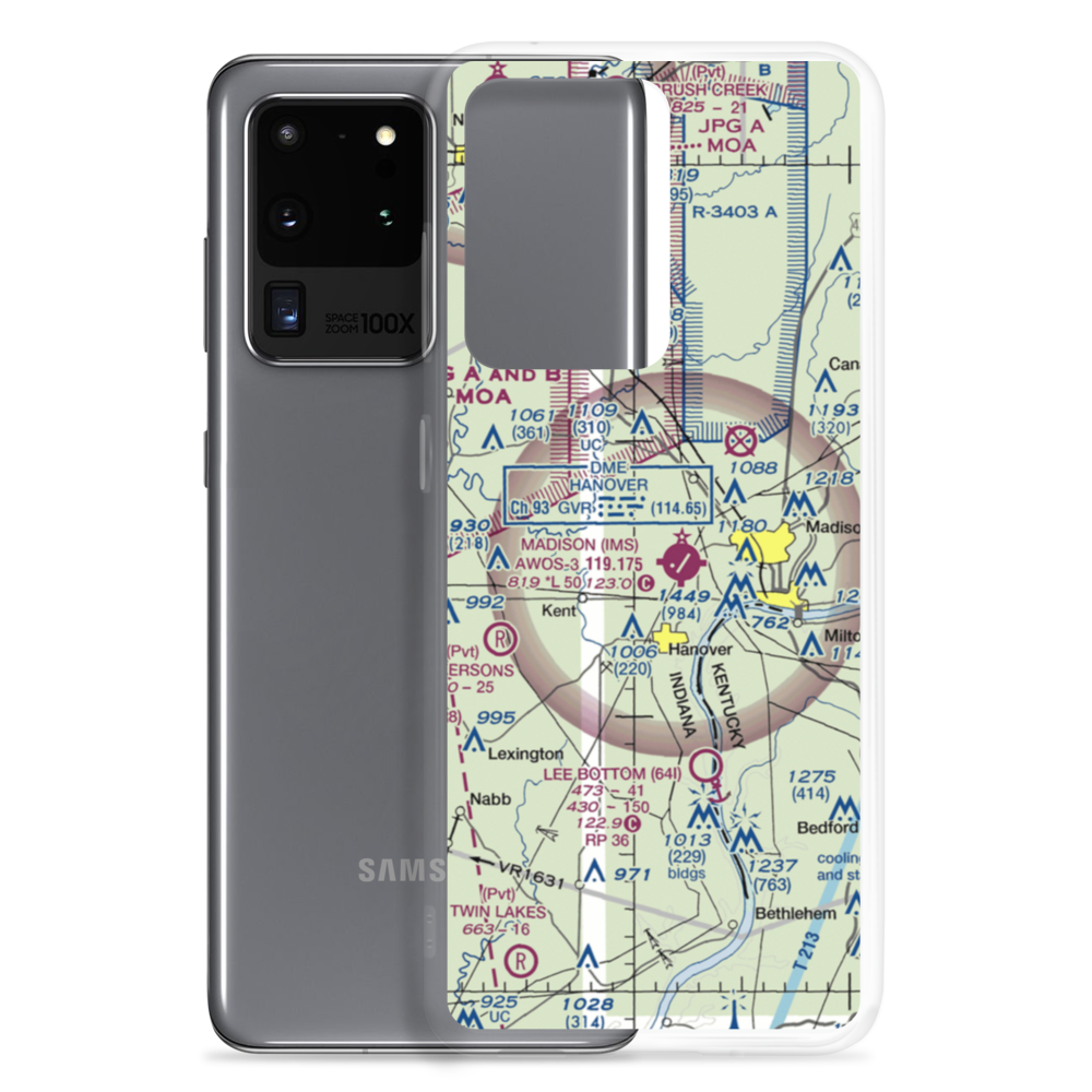 Burke's Airport (II53) VFR Sectional Samsung Case Samsung Galaxy S20 Ultra model shown