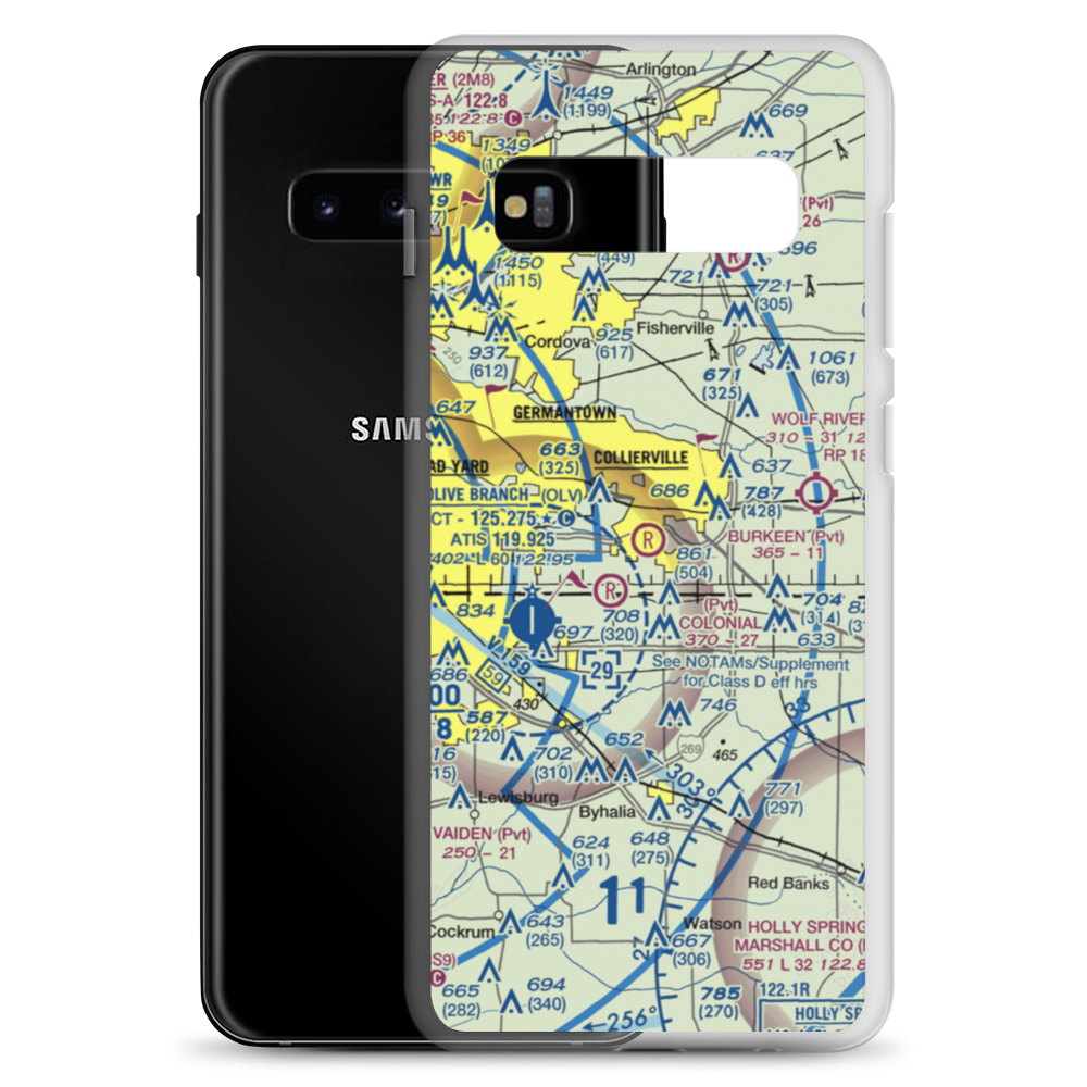 Burkeen Field (TN70) VFR Sectional Samsung Case Samsung Galaxy S10+ model shown