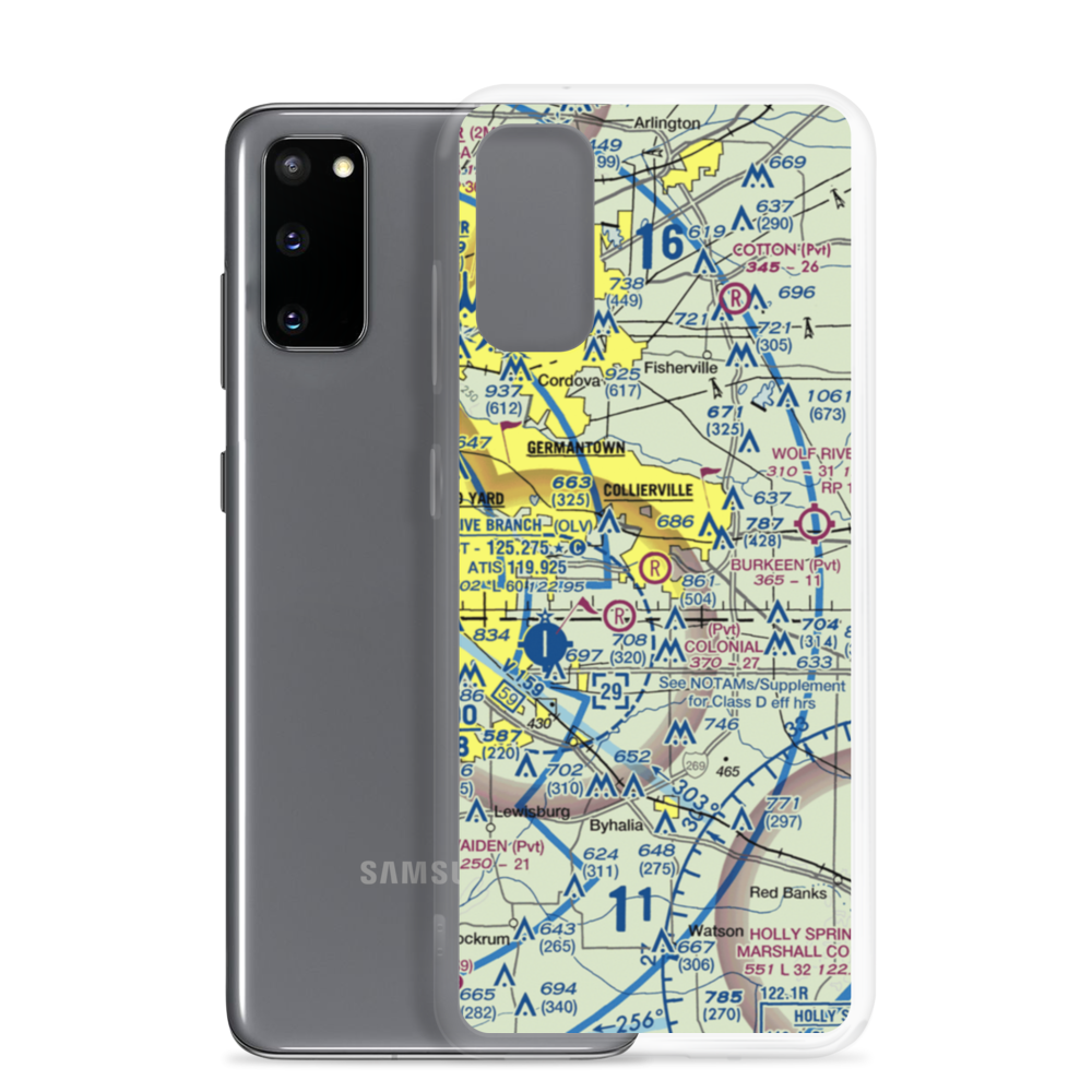 Burkeen Field (TN70) VFR Sectional Samsung Case Samsung Galaxy S20 model shown