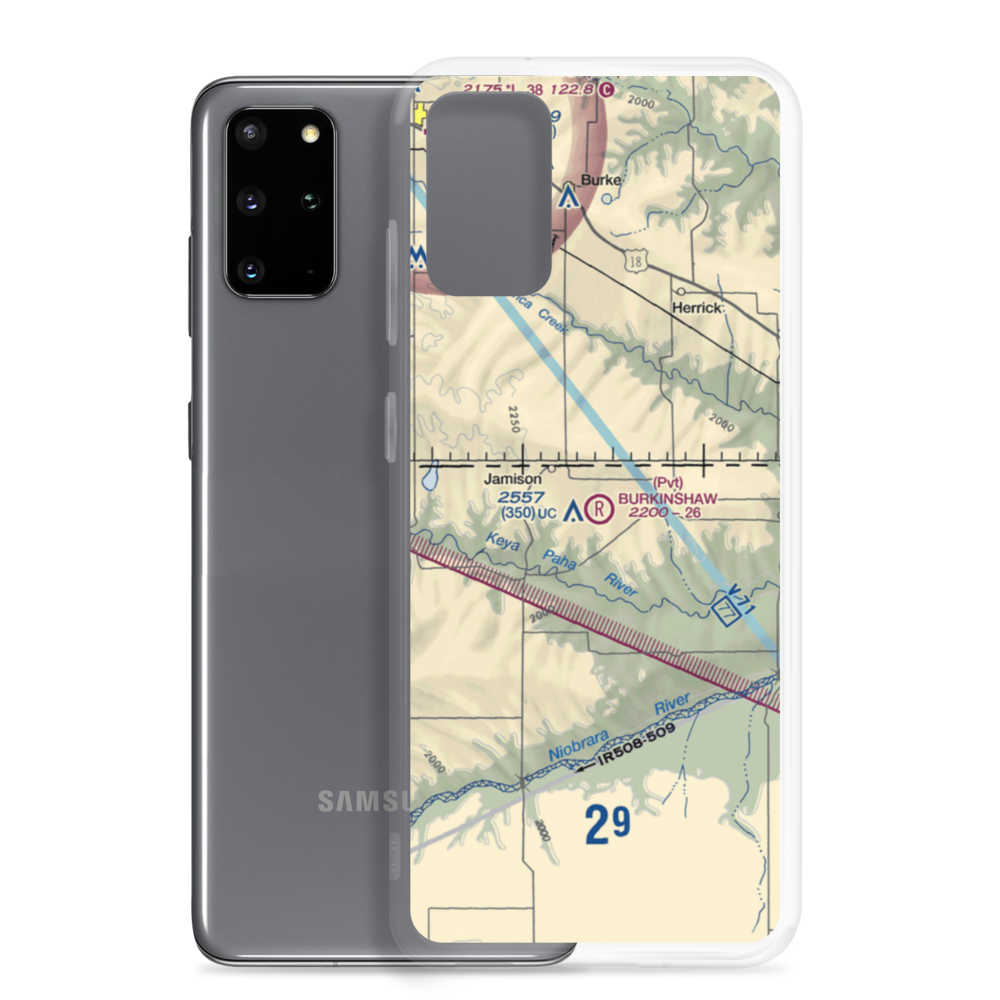 Burkinshaw Field (3NE6) VFR Sectional Samsung Case Samsung Galaxy S20 Plus model shown